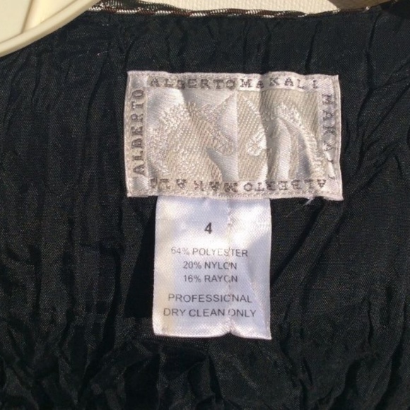 ALBERTO MAKALI metallic ruffle Blouse top 4 small - Picture 4 of 8